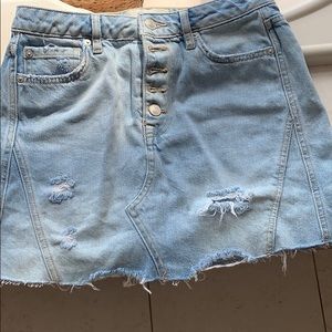 Free people denim skirt